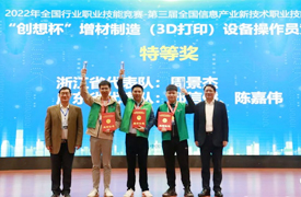 祝賀！國賽-“創(chuàng)想杯”增材制造設(shè)備操作員決賽隆重閉幕！